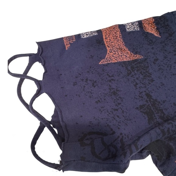 Affliction Mens Graphic Tee Skull Dark Blue Size Extra Large - Picture 5 of 8